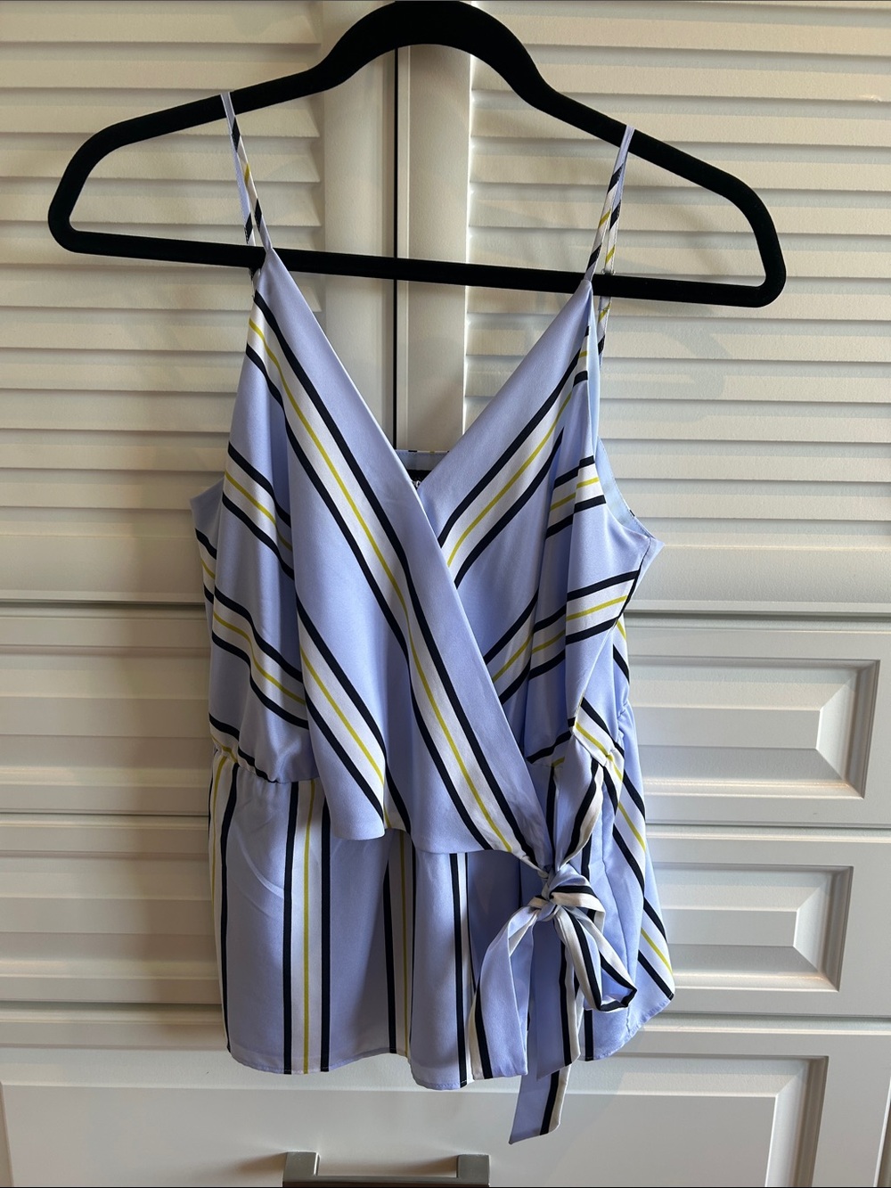 Banana Republic Striped V-Neck Tie Waist Cami